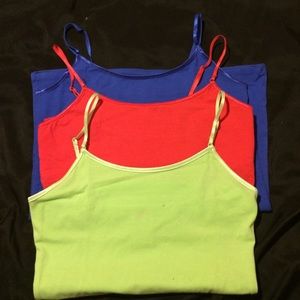 Cami set large blue medium orange small green ..