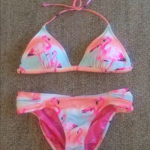 Victoria's Secret Flamingo Triangle Bikini