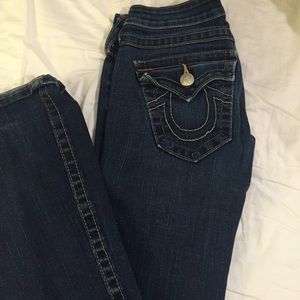 Slightly worn True Religion Jeans size 25