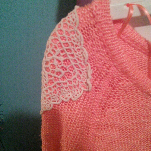 Pink/orange knitted sweater - Picture 2 of 3