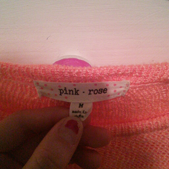 Pink/orange knitted sweater - Picture 3 of 3