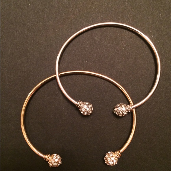 Gold and silver bracelets