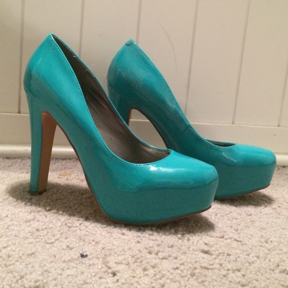 Teal High Heels