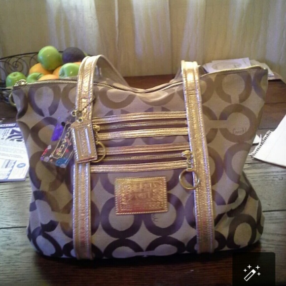 Coach Poppy Glam Art Handbag