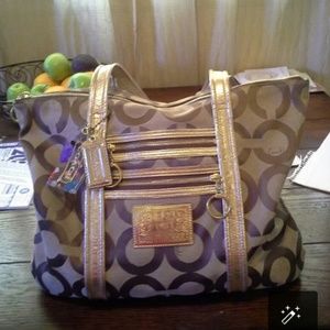 Coach Poppy Glam Art Handbag