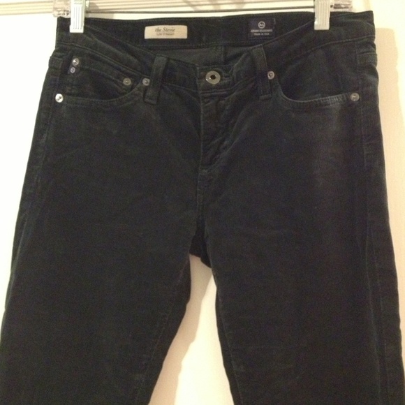 AG Cord Jeans in Forest Green - slim straight fit