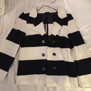 Striped Cotton Blazer