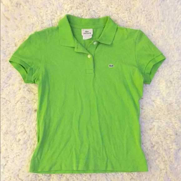 💰SOLD💰Bright Lime Green Lacoste button shirt!