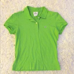 💰SOLD💰Bright Lime Green Lacoste button shirt!