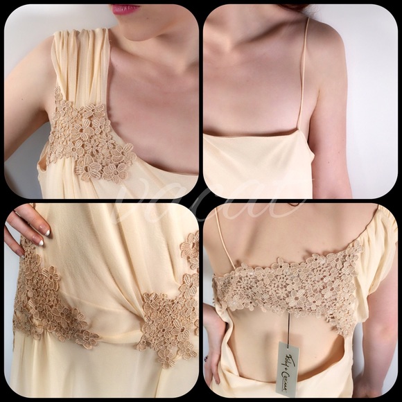 Foley + Corrina Silk Pale Creamy Pink Dress - Picture 4 of 4