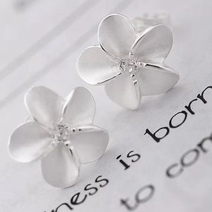 Plumeria Hawaiian Flower 💎 Studded Earrings