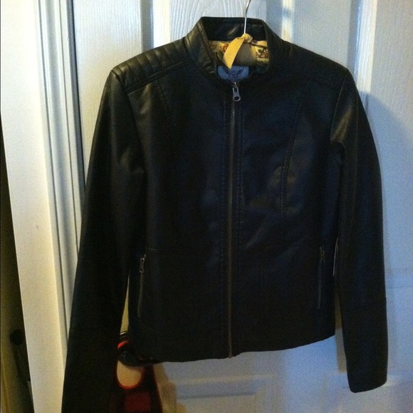 Faux leather jacket