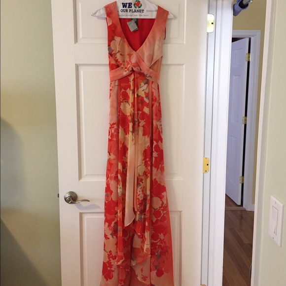 Vince Camuto Orange Long Dress - Picture 2 of 4