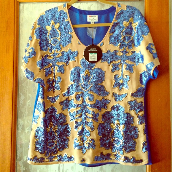 New Tracy Reese for Target sequined top size M - Picture 1 of 4