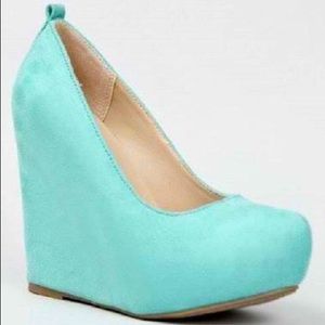 Mint Wedge Heels