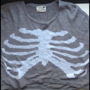 ribcage cropped sweater