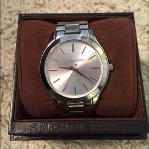 Michael Kors silver slim runway