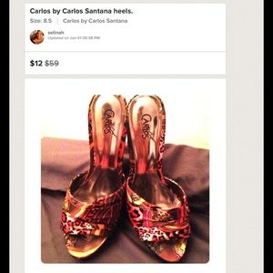 TWO Carlos Santana Heels!