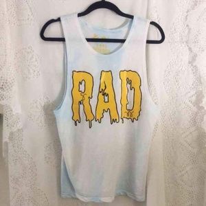 Grunge RAD Graphic Tie Dye Tank Urban Outfitters