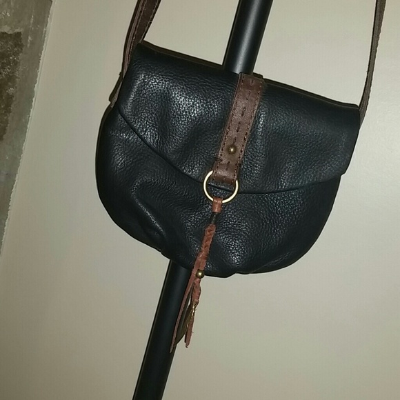 Lucky Brand Small Black Leather Purse