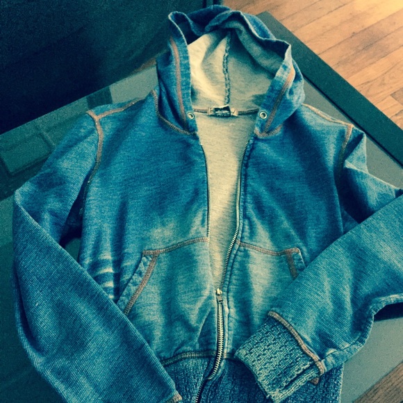 💜 denim look hoodie 💕