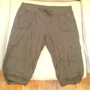 Army Green Capri's