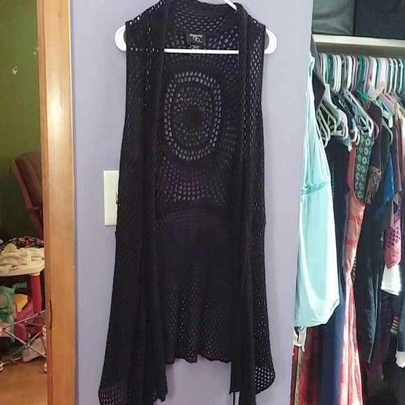Boho crochet vest-on hold