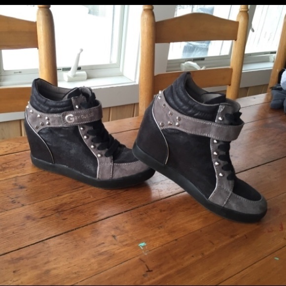 G by guess heeled booties