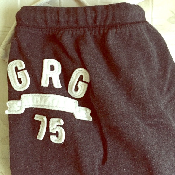 Garage Pants - grey sweatpants with white label