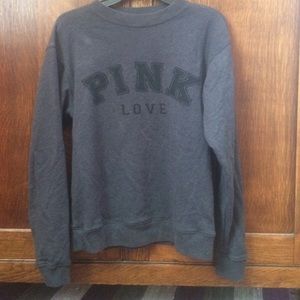 Victorias Secret pink gray sweatshirt