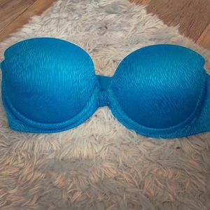 Blue multiway strap pushup bra