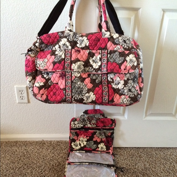 Vera Bradley grand traveler & hanging organizer