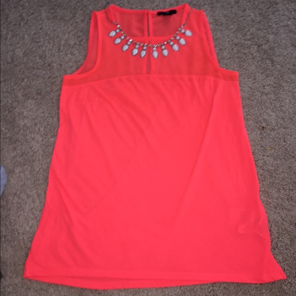 H&m bright coral shirt - Picture 1 of 2