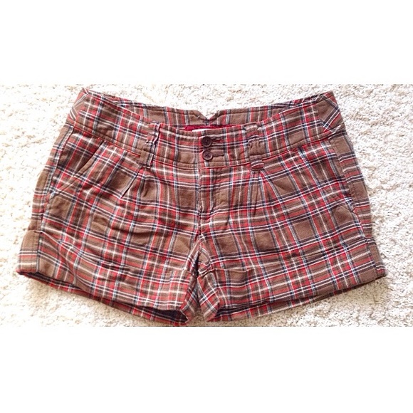 Plaid soft cotton shorts - Picture 1 of 2