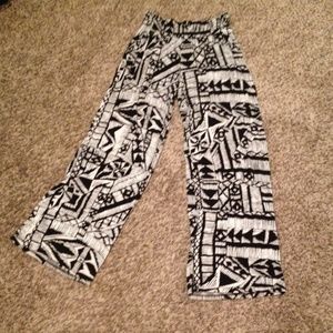 Black & White Palazzo Pants