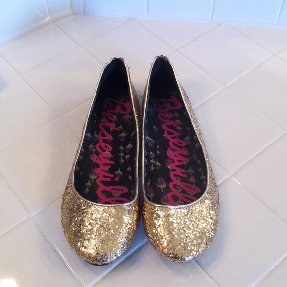 Gold glitter Betseyville shoes