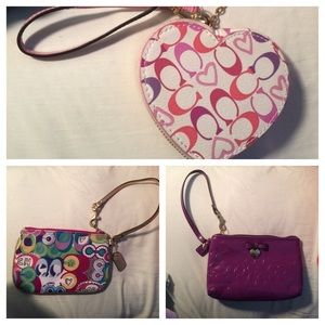 Coach wristlet bundle!!