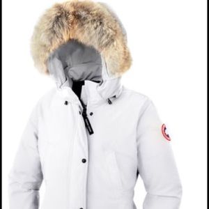 White Canadian goose trillium parka