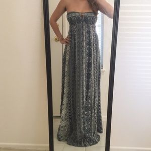 Open back maxi dress