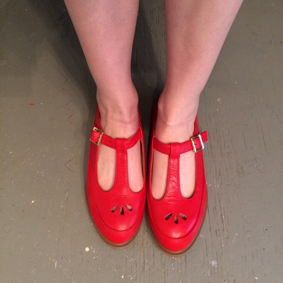Red Mary Jane topshop shoes!