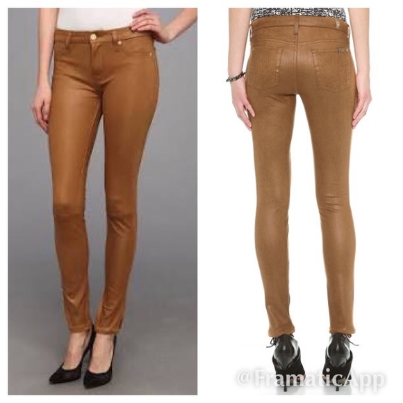 7 for all Mankind cognac colored pants