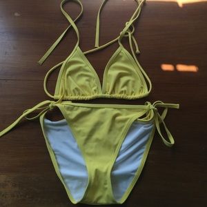 Yellow Victoria's Secret bikini