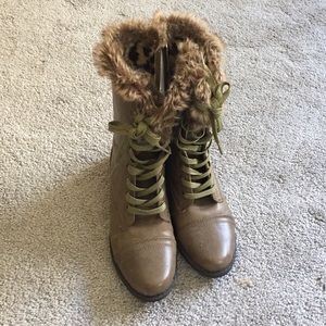 Dollhouse faux fur boots!