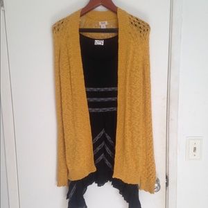 Mustard cardigan. LAST CHANCE!