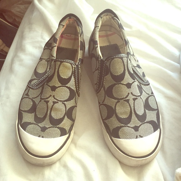 Barely used Coach slip ons