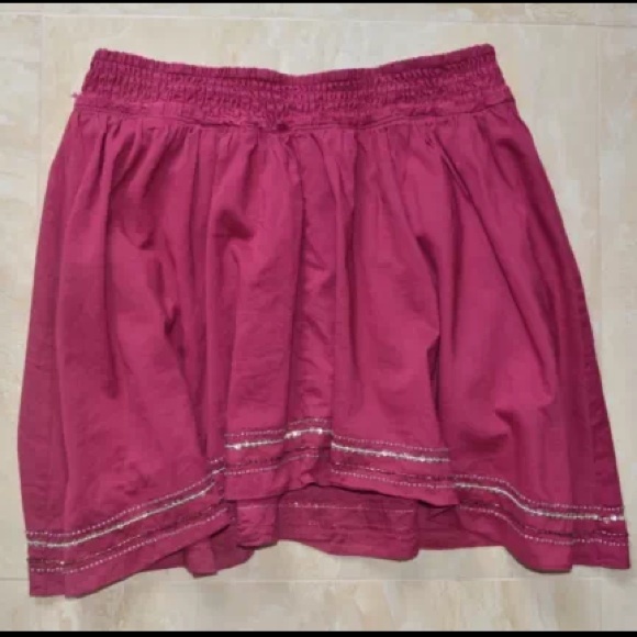 AE Fuchsia Asymmetrical Mini Skirt szS/M EUC