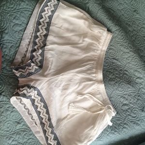 Loose white shorts!