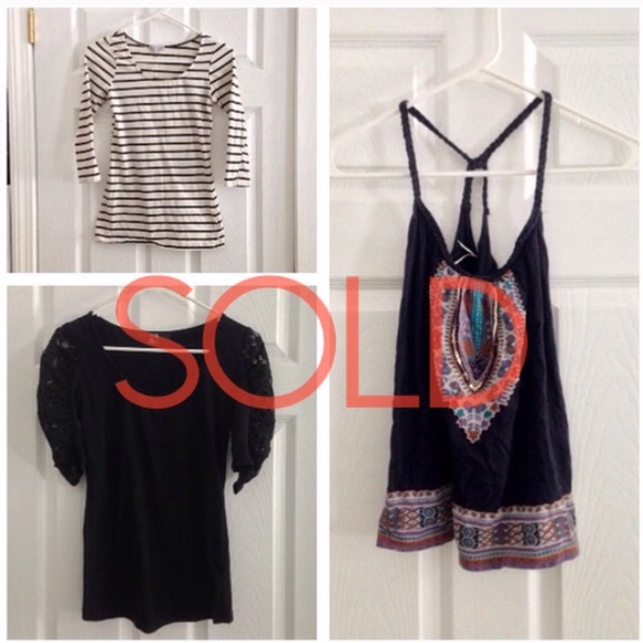 Bundle of 3 MD tops: tank + 2 3/4 sleeve