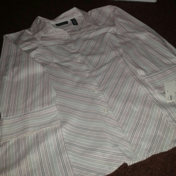 Apostrophe Striped Top NWT - Picture 2 of 4