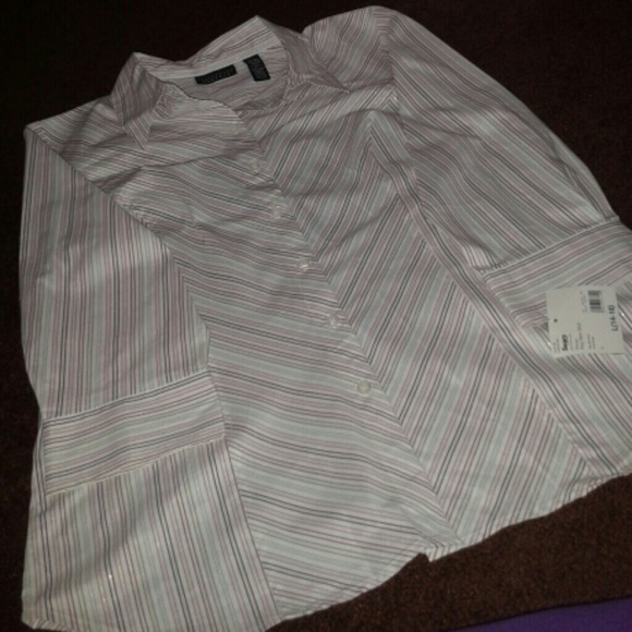 Apostrophe Striped Top NWT - Picture 3 of 4